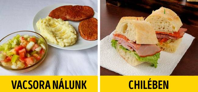 A chileiek alig esznek valamit vacsorára.