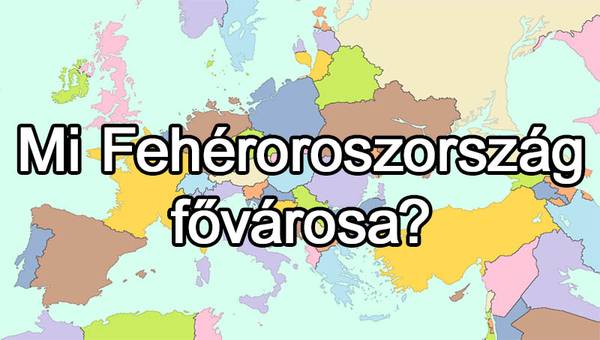 Országok fővárosa kvíz