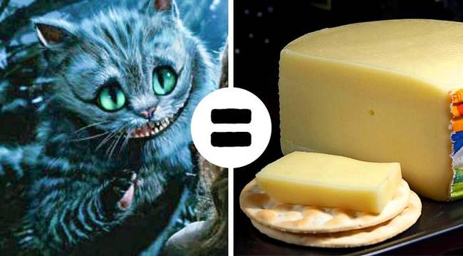 Cheshire macska egy sajtról kapta a nevét