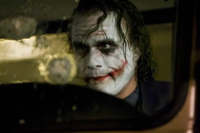 Heath Ledger A sötét lovag című filmben