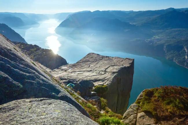 Preikestolen Norvégiában