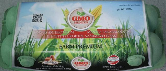 GMO mentes tojás