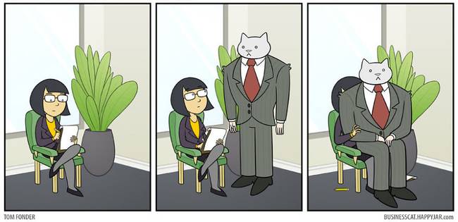 20 humoros illusztráció arról, hogy milyen lenne az élet, ha egy macska lenne a főnökünk