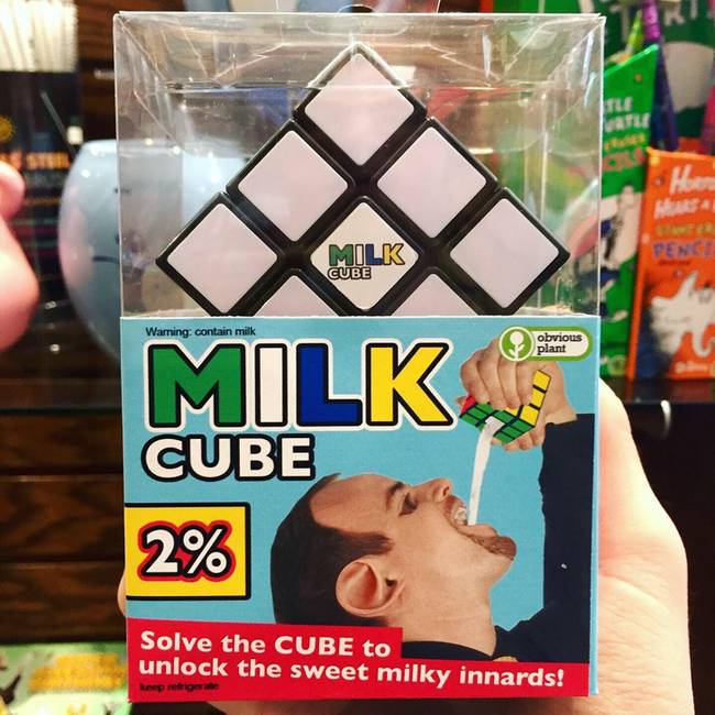 „Rakd ki a Rubik-kockát és ihatsz egy tejet."