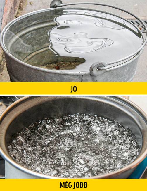 A forrásban lévő víz jobban oltja a tüzet, mint a hideg víz.
