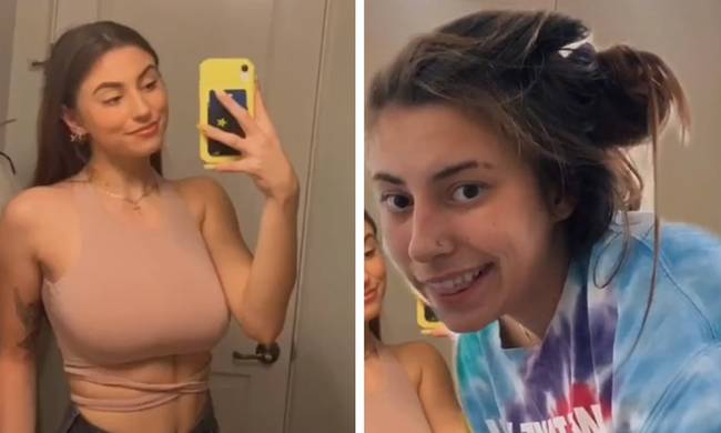 A TikTok-ozók viccelődve mutatják be, hogyan néznek ki a tökéletes fotókon és a mindennapi életben