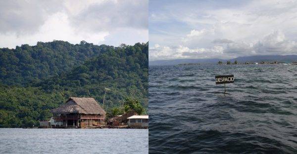 A panamai San Blas-szigetcsoport, 2002 és 2014.