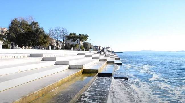 Zadar óvárosának egyedülálló építészeti szerkezete: a tengeri orgona.