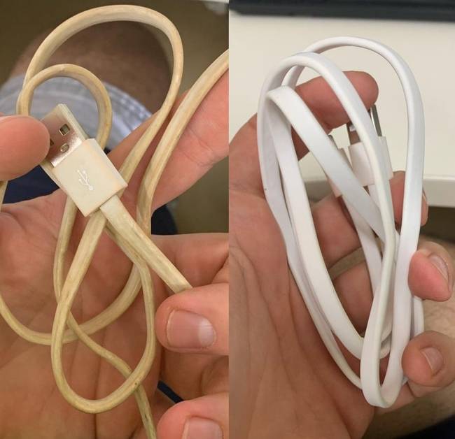 „Alkoholos törlőkendővel megtisztítottam az USB kábelem."