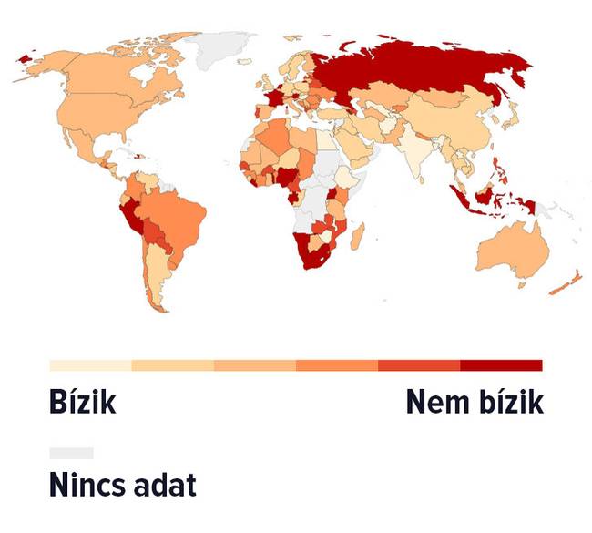 Országok, ahol az emberek nem bíznak az oltásokban.