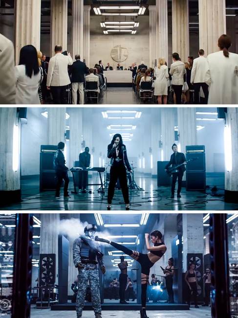 Kiderült, hogy a "A beavatott" című filmet, illetve Demi Lovato "Heart Attack" és Taylor Swift "Bad Blood" című számának videoklipjét is ugyanott forgatták.