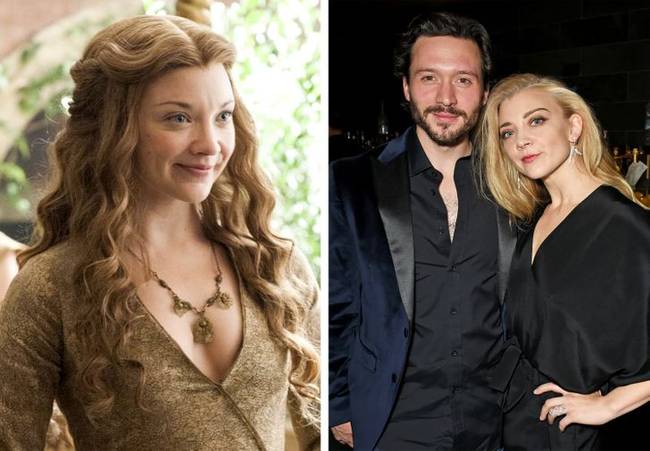 Natalie Dormer (Margaery Tyrell) és párja, David Oakes színész.