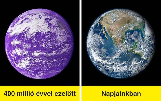 Néhány száz millió évvel ezelőtt a Föld viola színű volt.