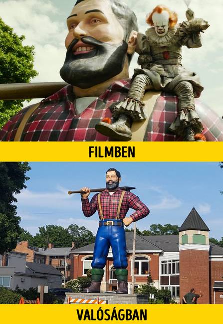 Paul Bunyan szobra.