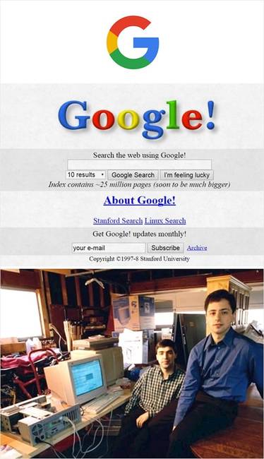 Google keresőmotor (1998)
