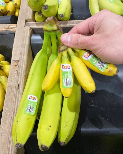 „Ilyen apró banánokat láttam a szupermarketben."