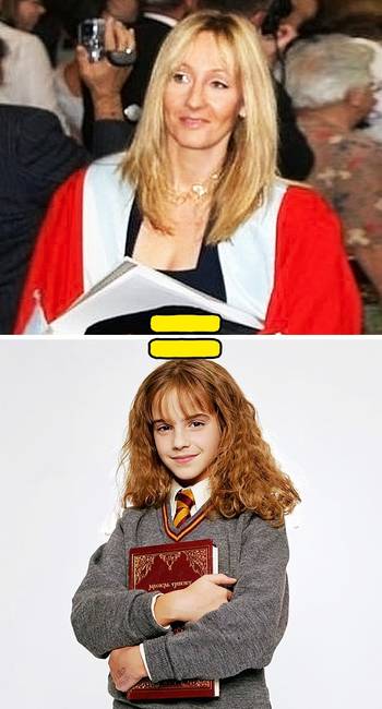 Hermione valójában a szerző önarcképe.