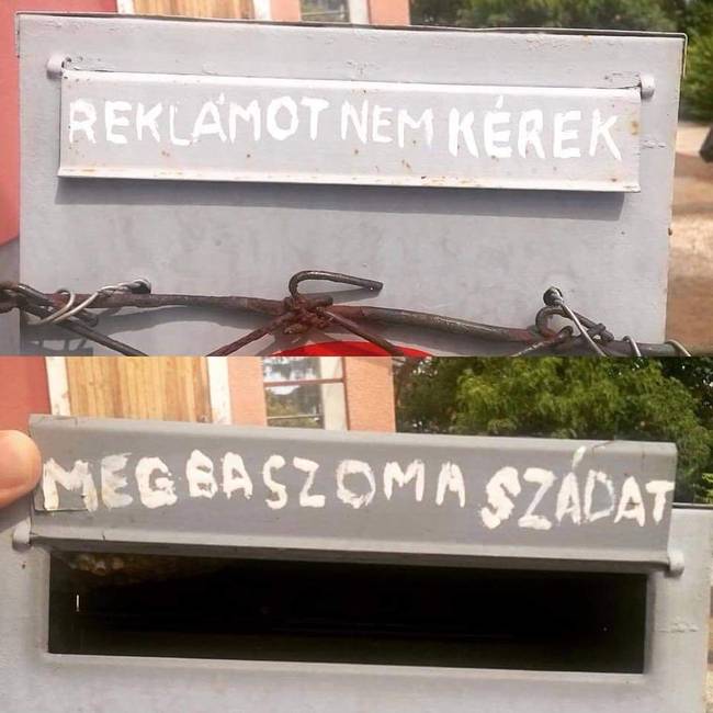 Először szépen kérte. Na de, ha a szép szó nem használ...🙄