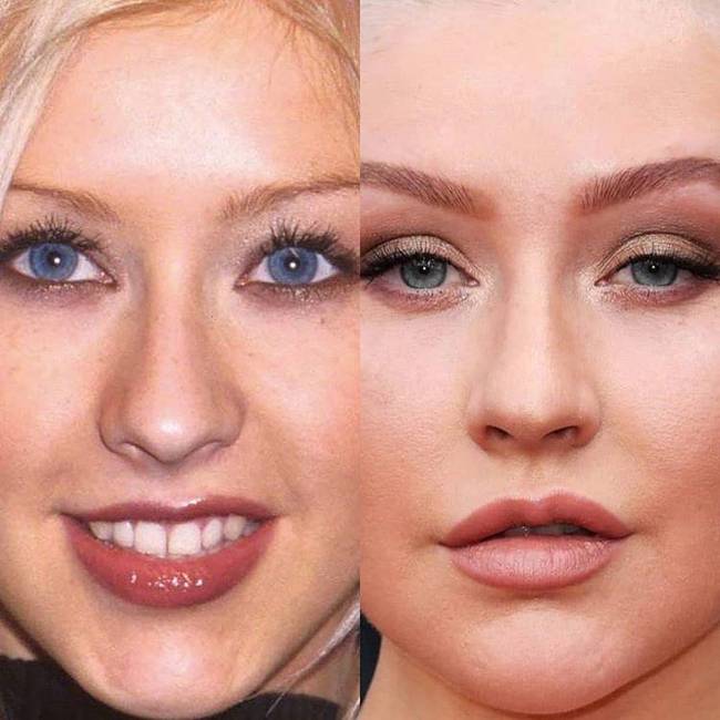 Ennyit változott Christina Aguilera arca a majdnem 20 éves karrierje során.