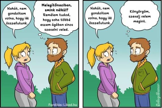 7 képregény, ami megmutatja, hogy szerintünk mire gondolnak az emberek vs. amire tényleg gondolnak