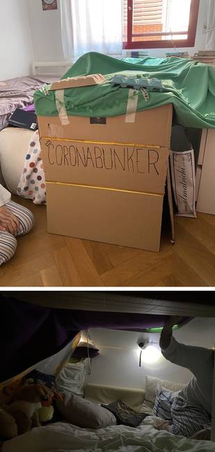„A gyerekeim bunkert építettek, hogy megvédjék magukat a koronavírustól."