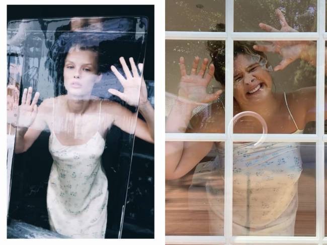 Üveg mögött.