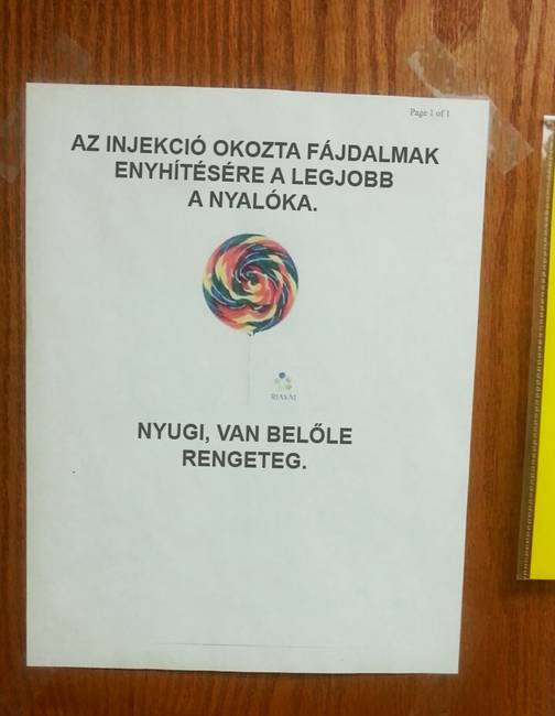 Egy gyermekorvos ajtaján… 🙂