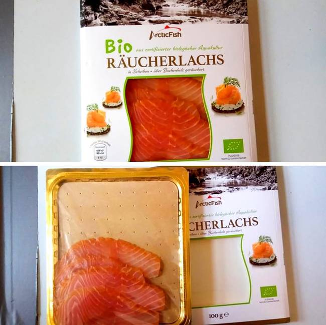 Minek ekkora csomagolás, ilyen kevés lazacnak?! 🤔