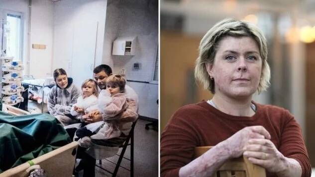 2019-ben egy hatgyermekes svéd édesanya, Emma Shoals minden gyermekét kimentette a kigyulladt házukból, és az sem érdekelte, hogy közben a testének 90%-a összeégett.