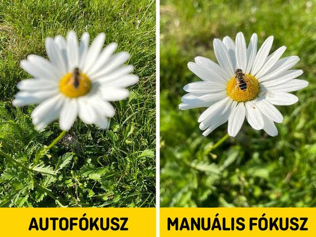 Állítsd be kézzel a fényképező fókuszát.