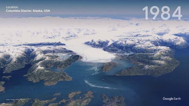 Columbia-gleccser, Alaszka, USA
