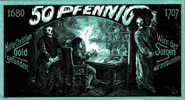 50 pfenning Németországból, 1921-ből.