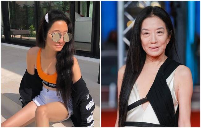 A 70 éves Vera Wang a korához képest meglehetősen jól tartja magát, az Instagramra mégis olyan kamufotókat tölt fel, mint a baloldali kép.