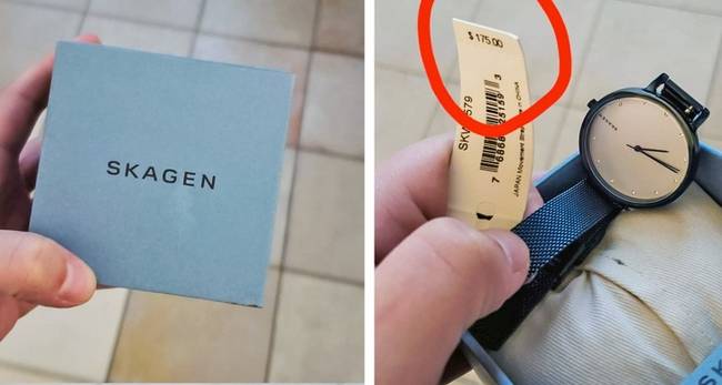„Valaki a szemétbe dobott egy 175 dolláros (~50 ezer forint) törött csatú Skagen karórát. Az óraboltban megnézték, kiderült, hogy még csak el sincs törve, csak valószínűleg a tulajdonosa nem tudta, hogyan kell használni.”