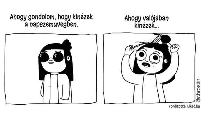 12 röhejes illusztráció, a minden nő számára ismerős hétköznapi problémákról