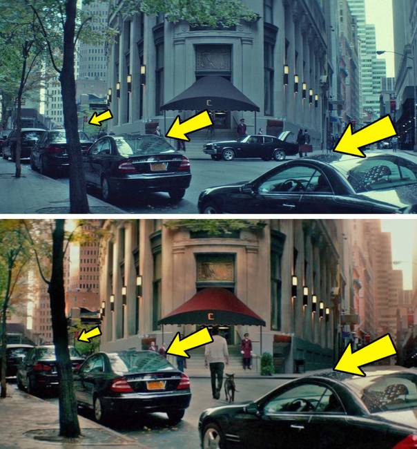 A John Wick 2. részében a szálloda közelében lévő autók ugyanabban a helyzetben vannak, mint az 1. rész végén, bár a két jelenet elkészítése között 3 év telt el. A készítők ilyen aprólékosan próbálták bemutatni, hogy a 2 film eseményei valójában egy héten belül játszódnak.