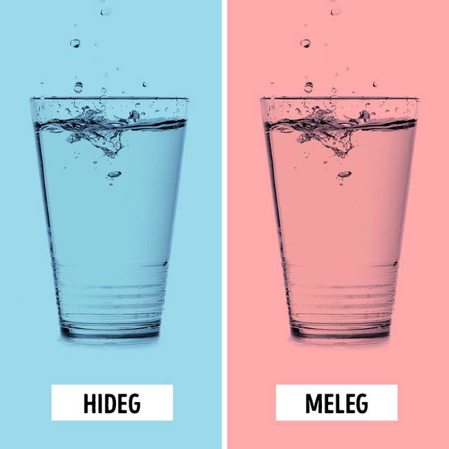 Képesek vagyunk megmondani, hogy hideg vagy meleg vizet öntenek a pohárba, pusztán a hangja alapján.