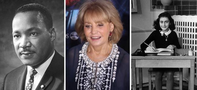 Martin Luther King, Barbara Walters és Anna Frank ugyanabban az évben születtek.
