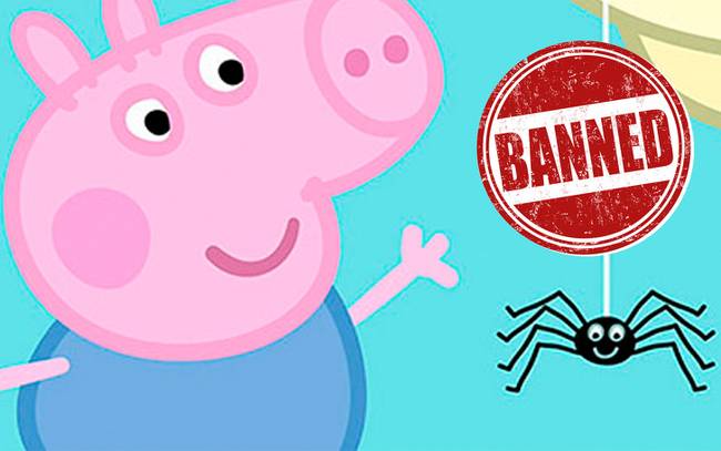Ausztráliában betiltották a „Peppa malac” című rajzfilmsorozat egyik epizódját, mert arra tanította a gyermekeket, hogy ne féljenek a pókoktól.