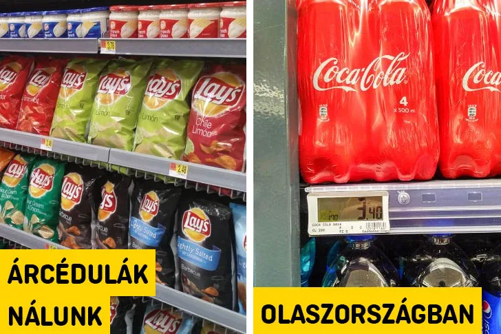 Az olasz szupermarketekben manapság már kizárólag elektronikus árcédulák találhatók.