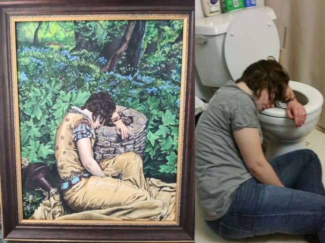 „Egy évvel ezelőtt sokat ittam. A legjobb barátom születésnapom alkalmából készíttetett nekem egy festményt a leginkább elfajult éjszakámról.”