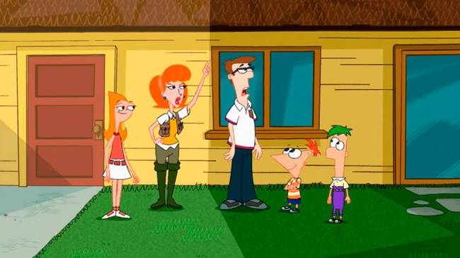 Phineas-t és Ferb-et elkapja az anyjuk