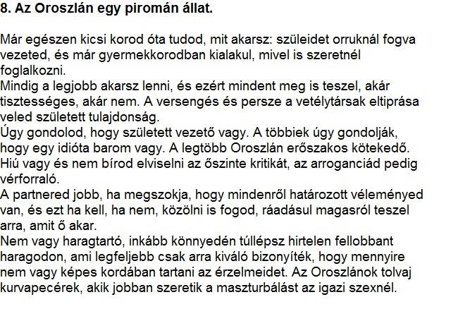 Bunkó horoszkóp: egy horoszkóp, ami garantáltan mindenkit vérig sért