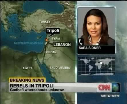 Tripoli valójában Líbia fővárosa, ami Egyiptom és Tunézia között található, és véletlenül sem Szíria szomszédságában.