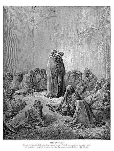 G. Doré, „Az irigyek”.