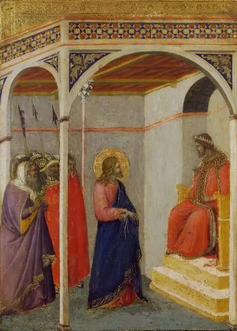 „Krisztus Pilátus előtt”, Pietro Lorenzetti.