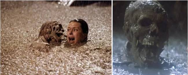 A Poltergeist – Kopogó szellem című film medencés jelenetéhez valódi emberi csontvázakat használtak.