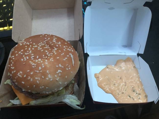 „Rendeltem egy Big Mac-et extra szósszal, erre hoztak egy külön dobozt, amibe beleöntötték a szószt."