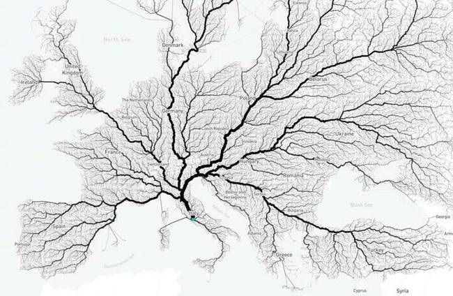 Igaz a mondás: tényleg minden út Rómába vezet.