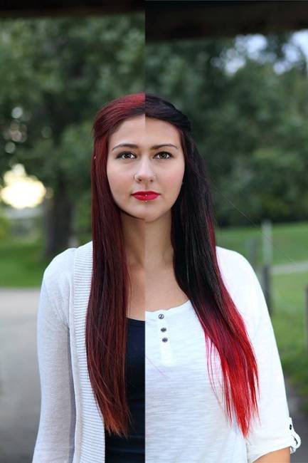 „A húgom és én. Másfél év van közöttünk, de az emberek mindig azt hiszik, hogy ikrek vagyunk."